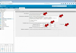 Aby uaktywnić autoresponder należy ustawić opcję Poza biurem na pozycję "Wyślij automatyczną odpowiedź". W tym momencie kolejne pola zostaną odblokowane, aby umożliwić wprowadzenie kolejnych danych.




Automatyczna odpowiedź

W to pole należy wprowadzić tekst automatycznej odpowiedzi, kt&oacute;ra zostanie wysłana do nadawcy listu.

Przedział czasu

W tym miejscu należy określić w jakim okresie ma działać autoresponder. Poniżej widoczne są listy "Rozpocznij"  i "Zakończenie", kt&oacute;re umożliwiają ustawie